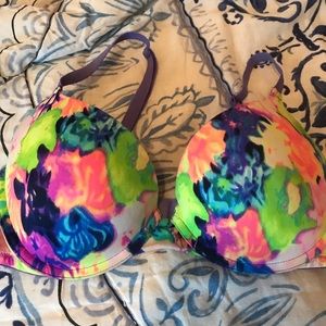 Victoria’s Secret Multicolored Push Up Bra 34D